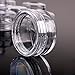 25/50/100/200 Pcs 5ml Empty Plastic Clear Cosmetic Container Jars Pot with Lids Refillable Travel Bottle for Creams/Eye Shadow/Powder/Sample/Make-Up/Glitter Storage BPA Free-25 Pcs