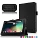 Produktbild Infiland Folio Hülle Case Schutzhülle Tasche für 7 ''7 Zoll Google Android Tablet-PC inklusive ALLDAYMALL A88S / A88X 17,8 cm (7 Zoll) Tablet-PC, rotor® 17,8 cm (7 Zoll) Android Tablet PC, JEJA 7 Zoll Android Google Tablet PC, Dragon Touch Y88X 7 Zoll Tablet PC, Trimeo 7 Zoll Tablet PC, Arespark Ultrathin 7 Zoll Tablet PC, PHROG7 Tablet PC (7 Zoll), Rixow Ultrathin 7 inch Tablet PC( Überprüfen Sie bitte die Details der kompatibelen Tablet-Modell-Liste in Produktbeschreibung)(Schwarz)
