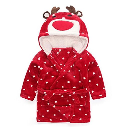 Deylay-Bambini-Vestaglia-Teli-da-Bagno-Con-CappuccioCoperta-Morbida-Flanella-di-Balneazione-Wrap-Cute-Animal-Accappatoio-con-Cappuccio