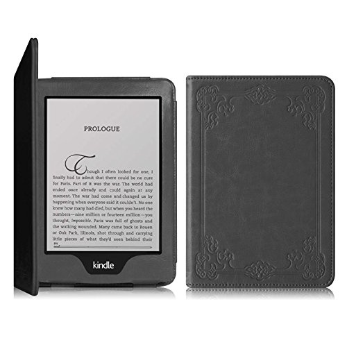 Fintie Kindle Paperwhite Hülle – Folio Case Kunstleder Schutzhülle Tasche mit auto Sleep / Wake für den neuen Kindle Paperwhite 2015 (mit 300 ppi-Display, 6 Zoll, und integrierter Beleuchtung) und alle Modelle von 2012, 2013, 2014 – Vintage Grau - 3