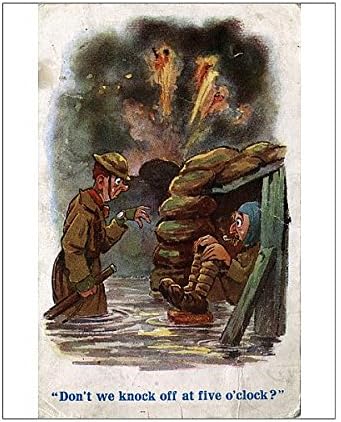 10x8 Print of WW1 Comic Postcard (14202676)