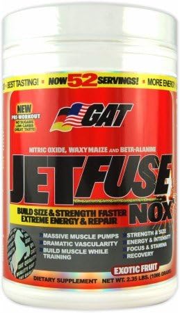 JetFuse NOX, booster nitric oxide by German American (Exotic Fruit, 1070 grams)