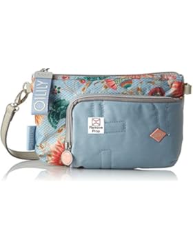 Oilily Damen Charm Sunflower Shoulderbag Shz 2 Schultertasche, Blau (Light Blue), 2x15x25 cm
