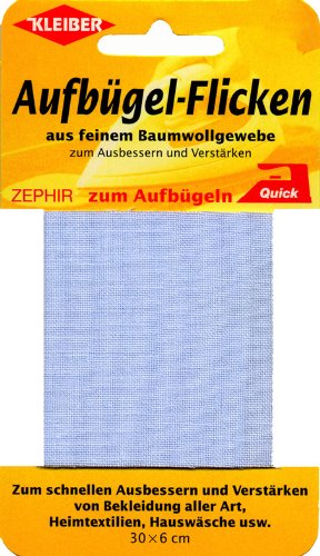Zephir-Aufbügelflicken, Farbe:06 weiss