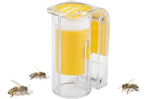 Bewinner Queen Bee Catcher/Cage Bee Queen Marking Catcher Plastic Single Handed Marker Bottle Plunger Plush Beekeeper Tool Single Hand - Beekeeping Tools