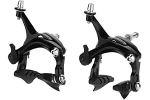 NIMOA Road Bike Brake, Caliper Road Bike V Shape Mechanical Dual Pivot Fixed Gear Brake Set Pivot Brake Set Repair Parts Cycling Part