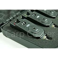 Alternative view of Carp Fishing Bite Alarms With Wireless Receiver + Snag Ears + Tone & Vol Control
