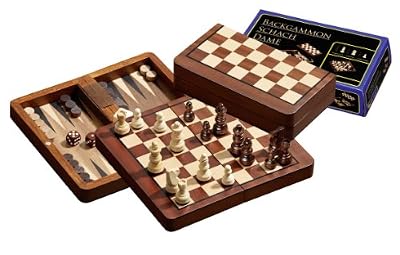Philos - 2517.0 - Set de Voyage - Echecs - Backgammon - Dames - magnétique