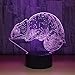 Produktbild 3D Effekt Illusion Lampen LED NachtlichterChamäleon Farben, die geführtes Nachtlicht mit Noten-Knopf USB-Kabel (AA) ändern