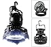 Produktbild Camping Combo LED-Laterne und Ventilator, KuGi ® Zelt Camping Deckenventilator - 2 in 1 Multifunktions - LED 18 Camping-Zelt-Lampe mit Deckenventilator.(Schwarz)