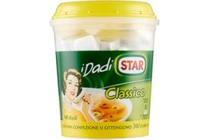 ITALIAN GOURMET E.R. Star I Dadi Classico - Cubo de caldo (60 cubos, aprox. 30 litros de caldo, 600 g de preparación de alimentos para caldo)
