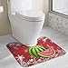 Produktbild Hoklcvd Saftige Zucker Wassermelone Fruchtsamen U-förmige Toilette Boden Teppich Rutschfeste Toilette Teppiche Badezimmer Teppich