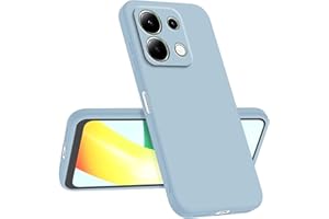 Longstong Funda Compatible con Redmi Note 13 4G (6.67"), Delgada Antigolpes Personalizada Diseño Minimalista - Azul Humo