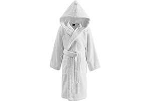 SENSEI LA MAISON DU COTON Sensei 02012104.04 Enfant Uni Peignoir De Bain Blanc Taille 4 Ans