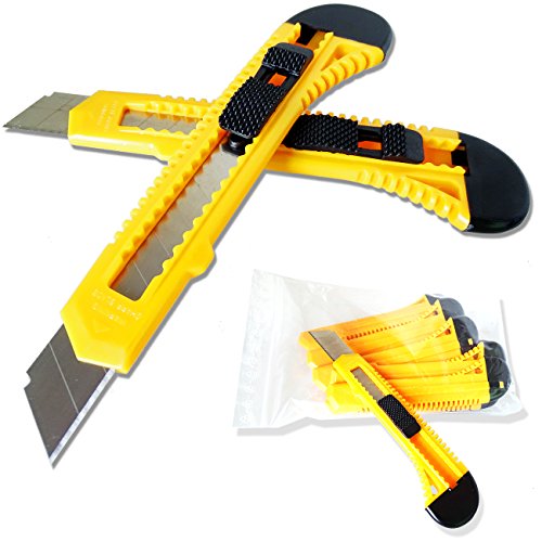 10 Stück Cuttermesser Teppichmesser Cutter Easy-click-System