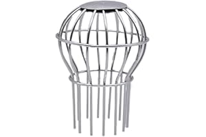 Gazechimp Crépine de Filtre en Acier Inoxydable 304 de Garde de Gouttière, Arrête Le Blocage des Graines de Feuilles et d'autres Outils de Nettoyage de Gouttièr - 62mm