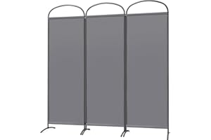 ‎ANGEL LIVING Angel Living Curved 3-Piece Screen Privacy for Balcony or as Room Divider 168 x 185 cm