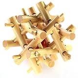 Joyeee® Denksportaufgaben aus Holz Gehirnjogging Puzzle Entwirrung Puzzles - #19