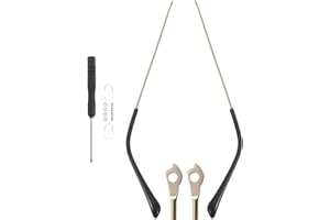 Beavorty Porta occhiali Aste Universali Per Occhiali in - Stecche Ricambio Per Occhiali Con Viti Di Fissaggio Gambe Di Ricambio Per Occhiali Da Spettacolo