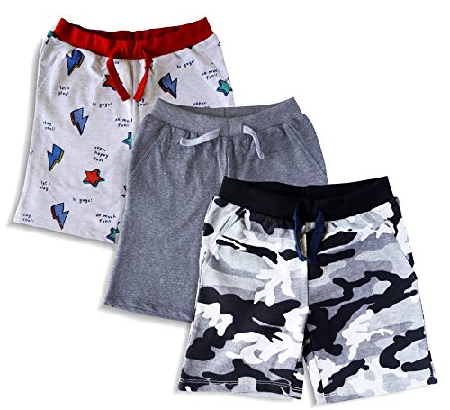 Minicult Cotton Unisex Shorts with Drawstring (Pack of 3)(Multicolor) RS.559.00