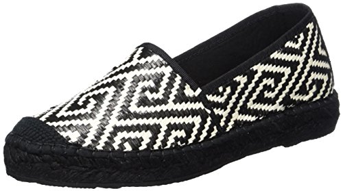 SELECTED FEMME Sfmarley Geometric Espadrilles, Alpargatas para Mujer, Negro (Black), 39 EU
