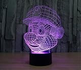 SmartEra® 3D optische T?uschung Super Mario Nacht USB Touch Taste LED Schreibtisch Tabellen Licht Lampe Tischleuchte - 4