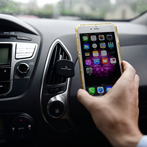 Soporte Magn  tico M  vil para Coche     Montura Universal para Rejilla de Ventilaci  n     Rotaci  n de 360       Imanes extra fuertes     El mejor para iPhone y otros smartphones     Garant  a de reembolso