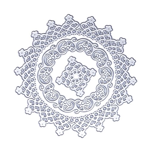 Amazingdeal365 3 X Flower Metall Form Schablonen Schneiden DIY Dekor Sammelalbum Karten Buchzeichen Lesezeichen als Geschenk für Freunde Geburtstag Kinder,Kindergarten Hobby Schule Handarbeit Unterricht usw. Ein tolles Geschenk!