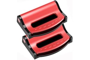 ‎MINSEZHI 2 Stück Auto-Sicherheitsgurtversteller Auto-Sicherheitsgurt-Clip-Positionierer,Komfort-Universal-Auto-Schulter-Nackengurt-Positionierer(Rot)