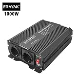 [Conveniente]:Potencia continua 1000 W / potencia pico 2000 W, con dos tomas de AC 230 V y un puerto USB 2.0.
