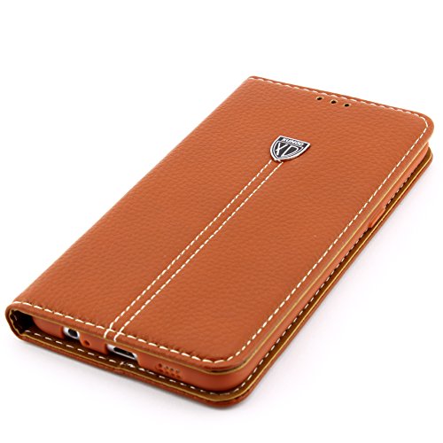 [ J7 (Version 2016) ] Handy Schutz Tasche Noble Series Cover für Samsung Galaxy [ J7 (Version 2016) ] edle Book Style Hülle mit Aufstellfunktion und Kartenfach ScorpioCover braun - 4