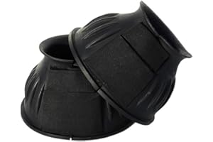 Rhinegold Schwarz Nubukleder Frauen Stiefel Klettverschluss-Übergreifstiefel