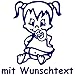 Produktbild Babyaufkleber mit Wunschtext - Motiv 720 (16 cm) - 20 Farben und 11 Schriftarten wählbar