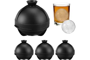 4 stycken Ghiaccio Stampo Sfera, 6 cm stor rund silikon isbitsbehållare, BPA-fri, isbitar rund, rund isbitsform, bastu isboll