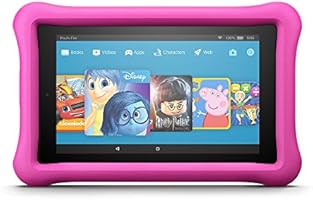 Fire 7 Kids Edition Tablet, 7" Display, 16 GB, Pink Kid-Proof Case