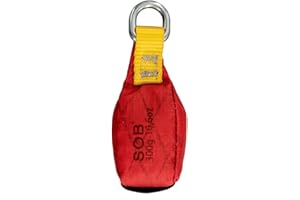 SOB Bolsa de Pesas para Tiro Deportes al Aire Libre Arbolista Árbol Escalada en Roca Cuerda para espeleología Bolsa de Pesas para arrojar Bolsa Montañismo Amarillo