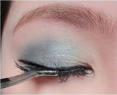 Demarkt künstliche Wimpern büschel Hilfe tweezer Pinzette Wimpernpinzette Verlangerung - 5