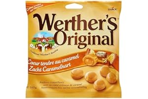 RICORÉ WERTHER S ORIGINAL - Coeur Tendre Au Caramel 160G - Lot De 4 - livraison offerte