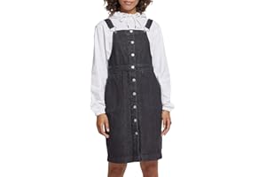 Urban Classics Women's Ladies Denim Dungarees Dress Skirt
