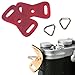Produktbild GRIMM D-SLR RF Mirrorless Camera Strap Lug Ring + Lederbezug-Set (Rot / 1 Paar)