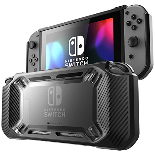 Mumba Hlle fr Nintendo Switch, [Rugged] Gummiert Case Harte Schutzhlle Schwerlast Cover fr Nintendo Switch 2017 Ausgabe (Schwarz)