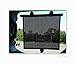 Produktbild Auto Rollgardine Sonnenblende Auto Fenster 35 x 40cm Punkte Vinyl Auto-Roll Sonnenschutz Seitenfenster