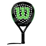 pelotas wilson padel rush 100 Material duro Wilson Wilson Blade Tour RKT Pala Pádel, Unisex Adulto, Black/Green, Talla Única