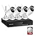 Price comparison product image YESKAMO Security Camera Systems Wireless Outdoor 4 Channel 1080P Video Recorder 4pcs WIFI IP Waterproof Cameras CCTV Kit for Home Surveillance Set with 1TB Hard Drive Remote View on Phone App