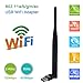 Produktbild Wlan Adapter, LURICO Wlan Stick WiFi Dongle Adapter 600Mbit/s, 5dBi Antenna, Dualband(5G/433Mbps + 2.4G/150Mbps) Wireless USB Adapter, 802.11 ac/n/g/b/a USB Wifi Dongle für PC, für Windows 10/8.1/8/7/XP/Vista (32/64bits) MAC OS