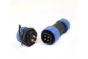 EONVIC Presa per aviazione, SP21 IP68 a 4 pin, impermeabile, connettore per cavo per aviazione, spina e presa