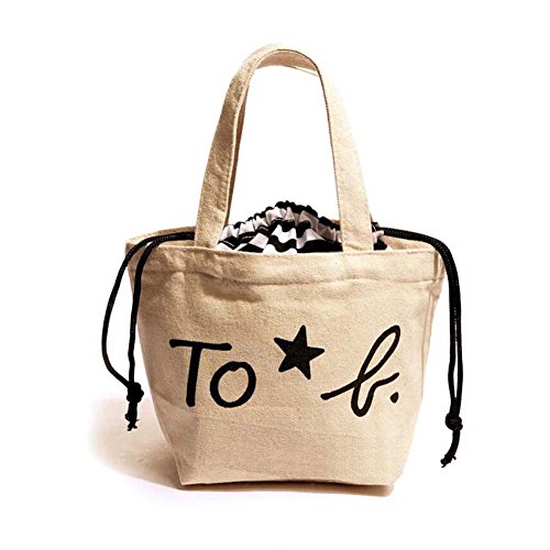 Wawoo®Simple Light Weight Packed Lunch Bags Picnic Bag Shopping Bag Canvas Tote bag Lunchbox Bag with Drawstring(white)