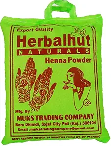 Herbalhut 100% Pure Henna (Mehendi) - 1kg, Natural Conditioning & Anti-Dandruff Hair Colour Solution, for Men & Women