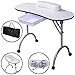 FDS Portable Nail Beauty Table Manicure Desk Nail Art Workstation (White)