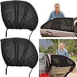 [Pack 2] Pare-Soleil pour la fenêtre latérale du Voiture, Universal Car Auto Pare-soleil Chaussettes Face arrière de pare-soleil UV Bloquer, protection pour votre bébé enfants Enfants